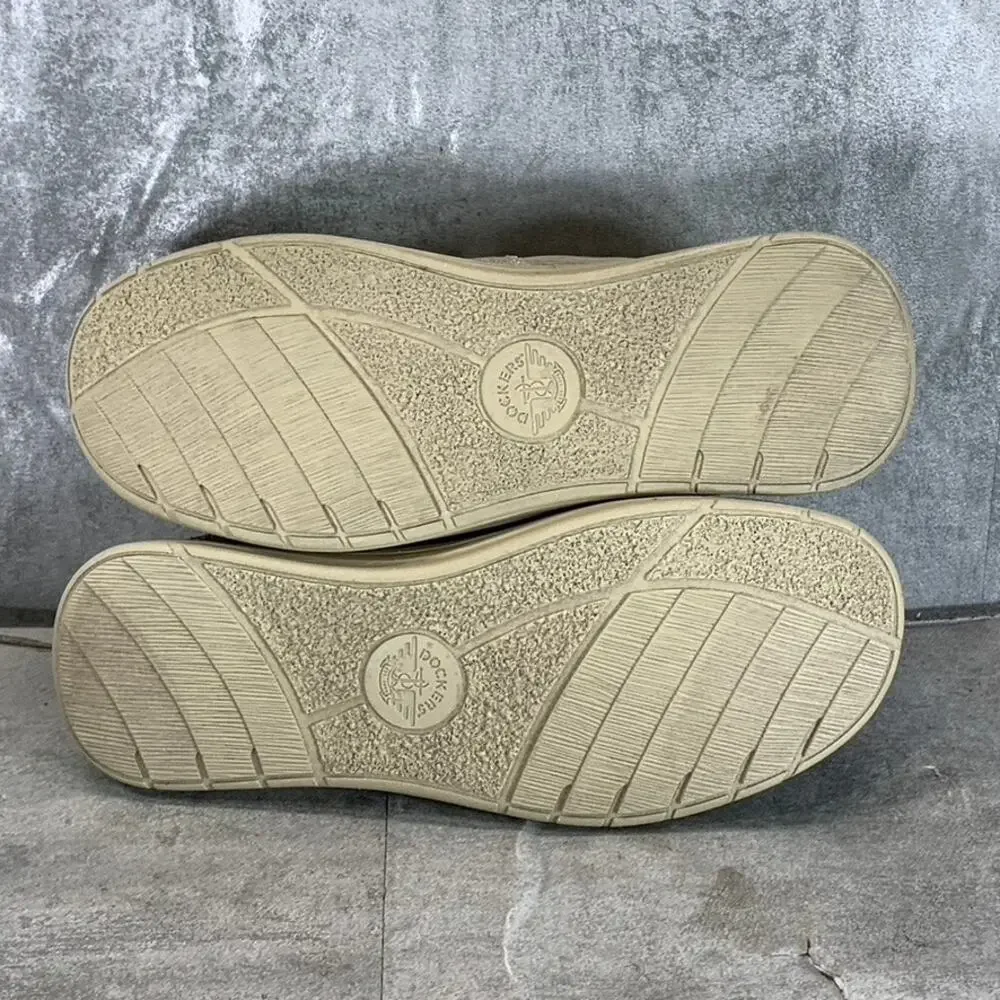DOCKERS Men's Sand Canvas Ron Comfort Casual Slip-On Loafers SZ 9.5